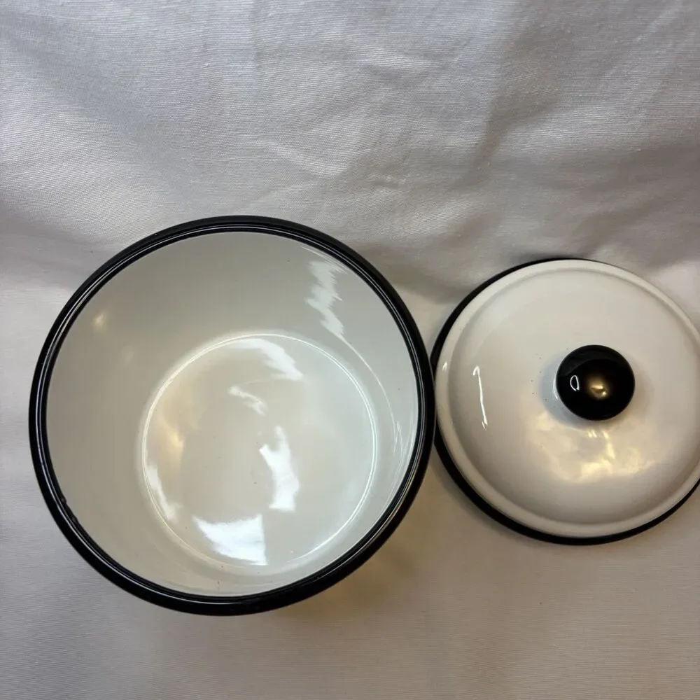 Halloween Hocus Pocus Ceramic Candy Canister & Lid 7.5” Ghosts Treats   Ashland